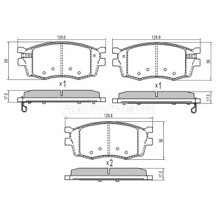 Колодки тормозные перед KIA RIO 05-11 SAT