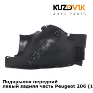 Подкрылок передний левый задняя часть Peugeot 206 (1998-2010) KUZOVIK